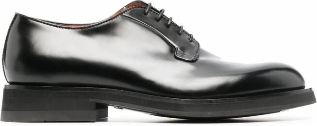 Santoni Derby veterschoenen Zwart