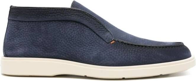 Santoni Digits leren loafers Blauw