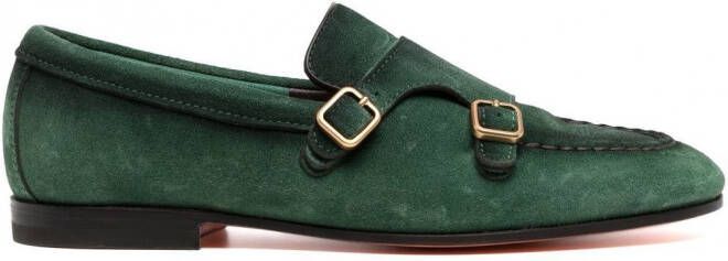 Santoni Suède schoenen Groen