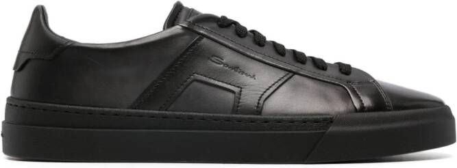 Santoni Leren sneakers Zwart