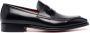 Santoni Leren penny loafers Zwart - Thumbnail 1