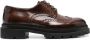 Santoni Leren brogues Bruin - Thumbnail 1