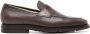 Santoni Leren loafers Bruin - Thumbnail 1