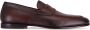 Santoni Leren penny loafers Bruin - Thumbnail 1