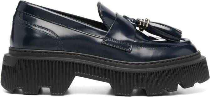 Santoni Loafers met kwastjes Blauw