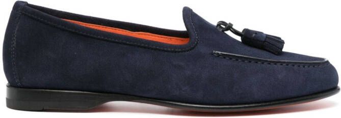 Santoni Loafers met kwastjes Blauw