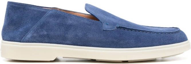 Santoni Loafers met ronde neus Blauw