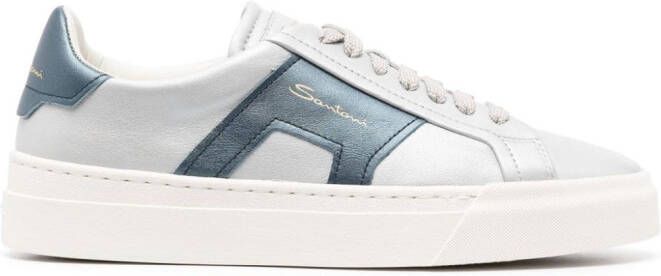 Santoni Metallic sneakers Grijs