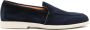 Santoni Suède loafers Blauw - Thumbnail 1