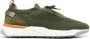 Santoni Sneakers met colourblocking Groen - Thumbnail 1