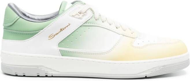 Santoni Sneakers met kleurverloop Wit