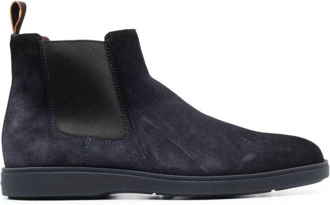 Santoni Suède Chelsea laarzen Blauw