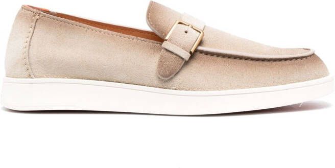 Santoni Suède loafers Beige