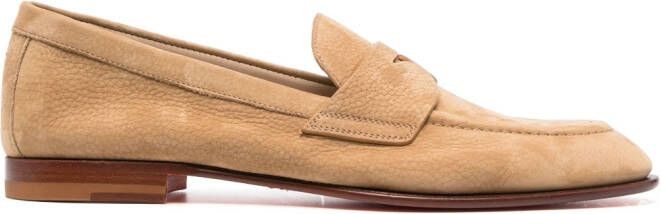 Santoni Suède loafers Bruin