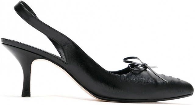 Sarah Chofakian Chanel Pila slingback pumps Zwart