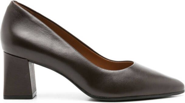 Sarah Chofakian Francesca pumps met puntige neus Bruin