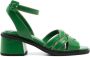 Sarah Chofakian Giverny leren sandalen Groen - Thumbnail 1