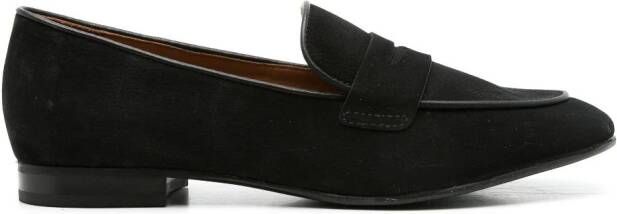 Sarah Chofakian Leren loafers Zwart