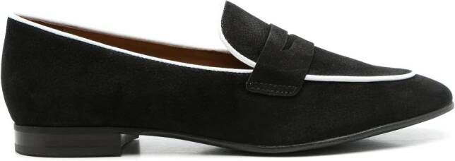 Sarah Chofakian Leren loafers Zwart