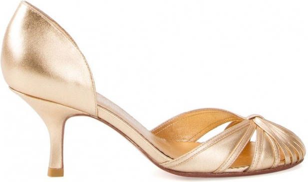 Sarah Chofakian ronde pumps Metallic