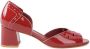 Sarah Chofakian sandalen met chunky hak Rood - Thumbnail 1