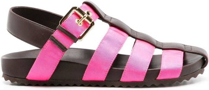 Sarah Chofakian Simpson sandalen met bandje Bruin