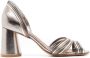 Sarah Chofakian Yoko gestreepte sandalen Metallic - Thumbnail 1