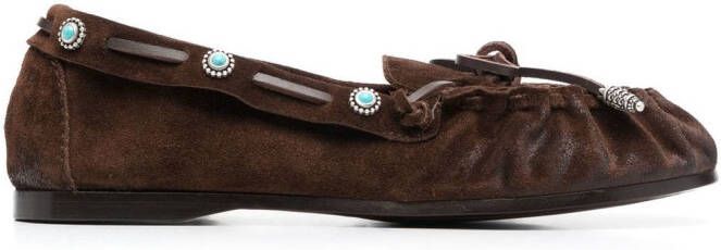 Sartore Suède loafers Bruin