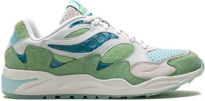 Saucony Grid Shadow 2 sneakers met vlakken Groen