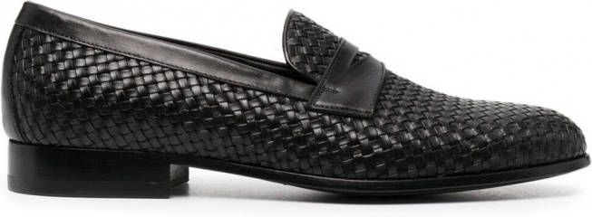 Scarosso Andrea geweven loafers Zwart