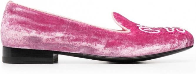 Scarosso Brian Atwood Lady Nolita slippers Roze