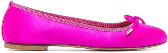 Scarosso Carla ballerina's met strikdetail Roze