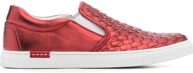 Scarosso Gabriella leren sneakers Rood