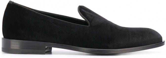 Scarosso George effen loafers Zwart