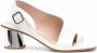 Scarosso Leren slingback sandalen Wit - Thumbnail 1