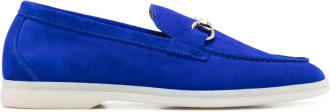 Scarosso Lilia suède loafers Blauw