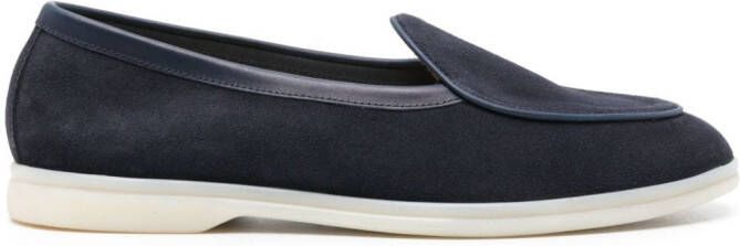 Scarosso Livio suède loafers Blauw