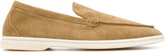 Scarosso Loafers met ronde neus Beige