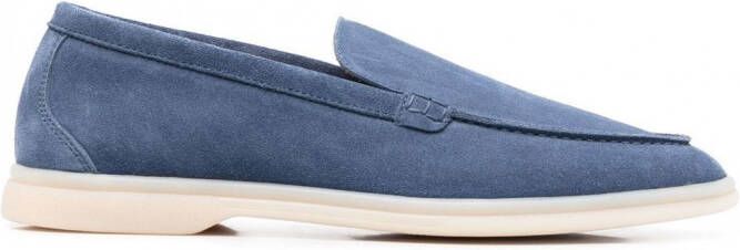 Scarosso Ludovico suède loafers Blauw