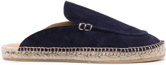 Scarosso Suède espadrilles Blauw