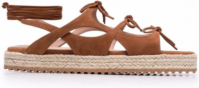 Scarosso x Paula Cademartori West sandalen Bruin