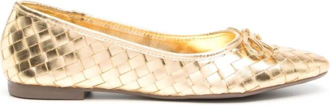 Schutz Arissa metallic ballerina's Goud