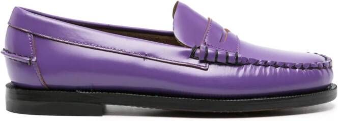 Sebago Dan leren loafers Paars