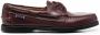 Sebago Leren bootschoenen Rood - Thumbnail 1