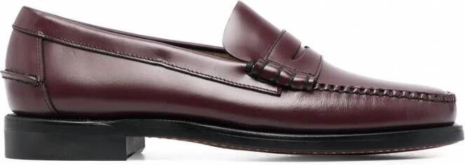 Sebago Leren penny loafers Rood