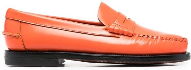 Sebago Penny loafers met bandje Oranje