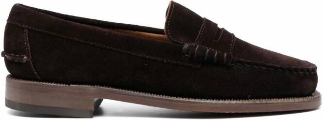 Sebago Penny loafers met ronde neus Bruin