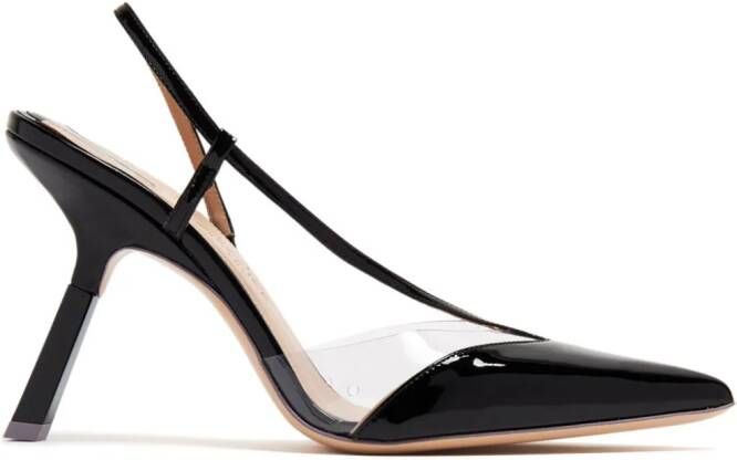 Sebastian Milano Gigi 95mm leren pumps Zwart