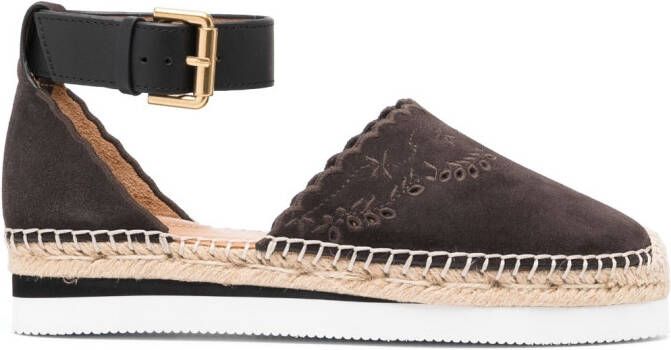 See by Chloé Suède espadrilles Grijs