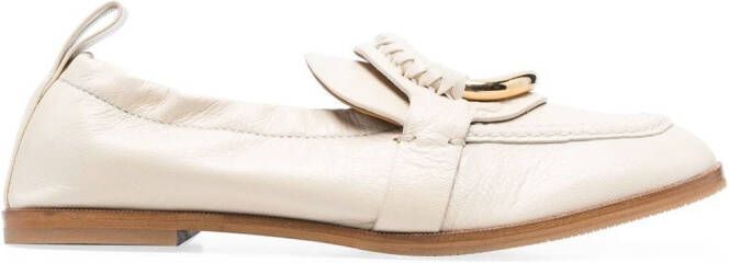 See by Chloé Hana loafers met ringdetail Beige